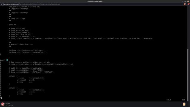 Настройка Nginx на Amazon Lightsail