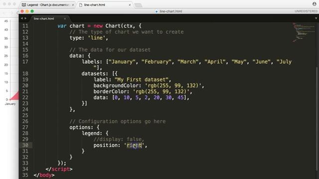 ChartJS 2: How to change the position of the legend [3/7] смотреть онлайн