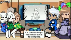 Overtale react to Undertale | Gacha Nebula