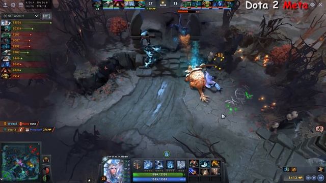 EPIC FROZEN THRONE BUILD Octarine Core Maiden Mid vs PA Crazy Fun Game by Mski.nb WTF Dota 2 смотреть онлайн