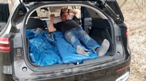 Haval F7. Обустройство спального места в багажнике.