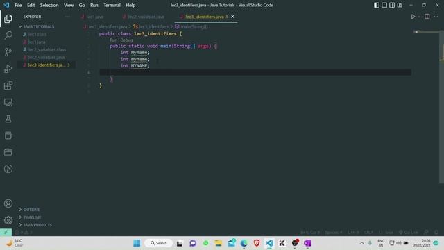 Java Naming Conventions | Identifiers with Examples | Java full course in hindi | Java tutorial #5 смотреть онлайн