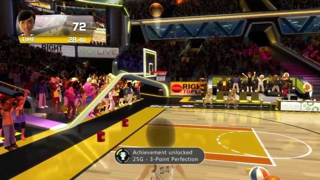 Kinect Sports Season 2 Basketball Challenge Pack 3 Point Hero Xbox 360 Kinect 720P gameplay смотреть онлайн