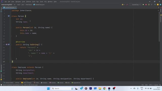 SEALED CLASS in Java | Permission based Inheritance | Java 17 смотреть онлайн