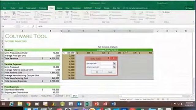 Excel Module 10 Part 3 Data Table - 2 Variable - 640x480 resolution смотреть онлайн
