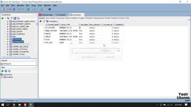Backup dan Restore Database OracleSQL Menggunakan Oracle SQL Developer смотреть онлайн