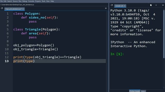 94. Understand the Difference between type() and instance() with Code || Object Oriented programmin смотреть онлайн