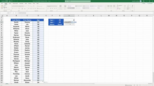 How to Use the COUNTIF Function in Excel смотреть онлайн