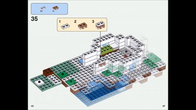 LEGO Minecraft the Polar Igloo 21142 Instructions Book DIY смотреть онлайн