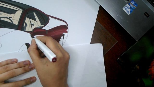 Рисуем Jaguar XJ220 | Drawing Jaguar XJ220 | How to draw Jaguar XJ220 | Рисуем маркером Jaguar XJ22 смотреть онлайн