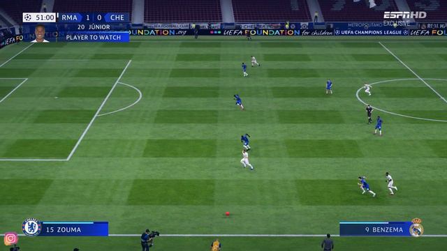 REAL MADRID VS CHELSEA UCL REALISM GRAPHIC FIFA19 MOD 21 смотреть онлайн