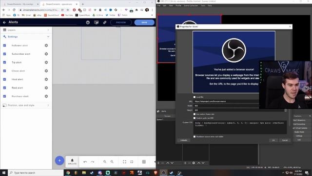 HOW TO SET UP ALERTS IN OBS STUDIO (StreamElements Alerts Tutorial) смотреть онлайн