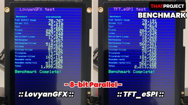 ESP32 | LovyanGFX vs. TFT_eSPI Comparison (ft. 8-bit Parallel Interface) смотреть онлайн