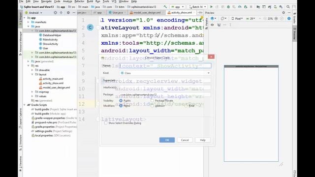 Android Apps : SQLitedatabase, Cursor, insert data and show data [5th project] Part 59 смотреть онлайн