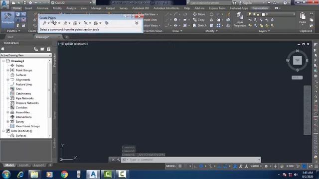 Import Survey Points 01 in AutoCad Civil 3D смотреть онлайн