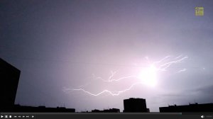 Гроза снятая ночью