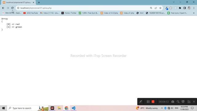 array splice in php #php37 смотреть онлайн