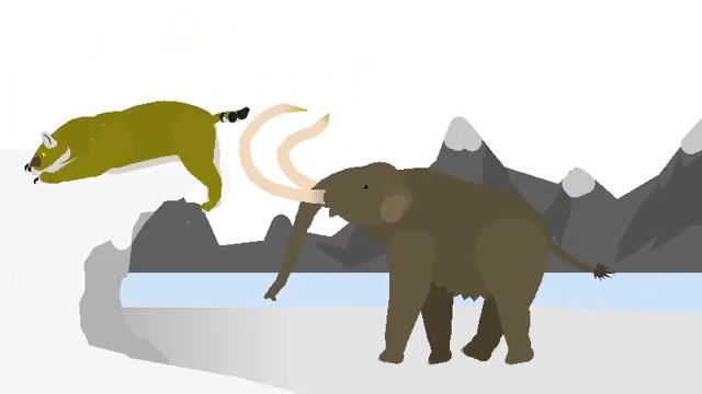 Smilodon Vs Mammoth