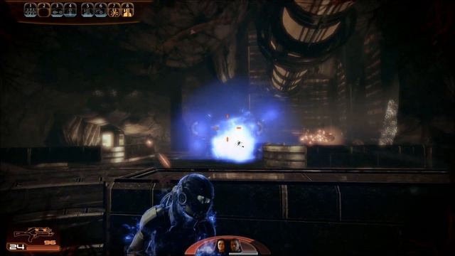 Mass Effect 2 Insanity - Adept gameplay - Collector ship смотреть онлайн