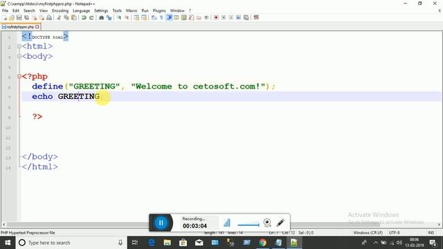 What is PHP Constants смотреть онлайн