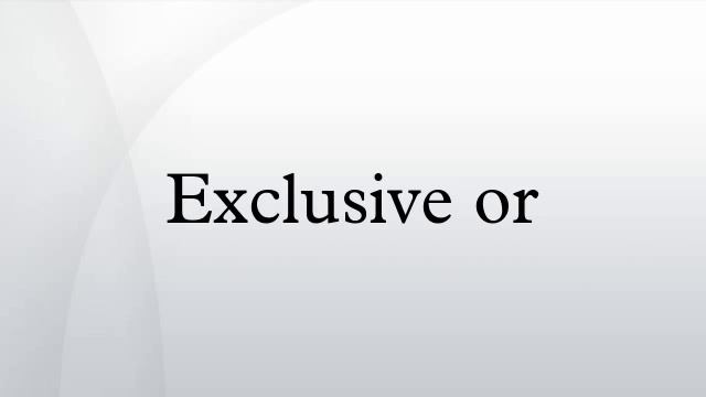 Exclusive or смотреть онлайн