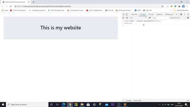 Hello World! In JavaScript By Utsav Nayak | JavaScript Tutorial 2| #GTU смотреть онлайн
