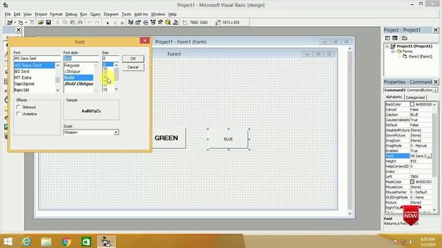 how to change background color in visual basic 6 0/Change form background color randomly (hindi) смотреть онлайн