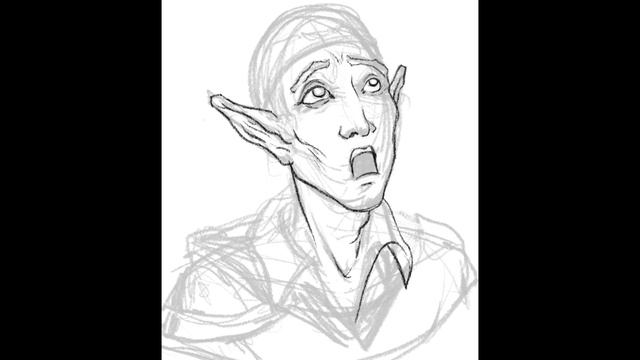 Elf Bust Sketch Sample смотреть онлайн