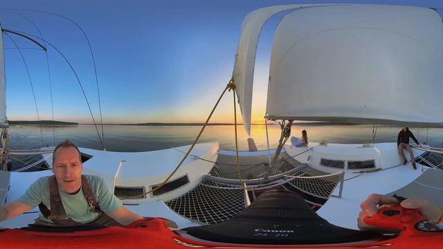 360 градусов видео - процесс фотосъемки на катамаране смотреть онлайн