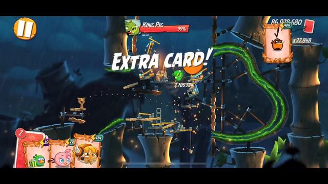 Angry Birds 2 AB2 3-3-4 Daily Challenge Boss 3/13/2024 for extra Chuck card смотреть онлайн