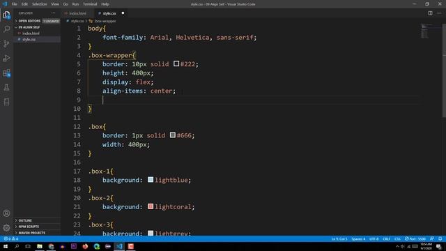 Flexbox Tutorial 09 in Hindi (Align Self) смотреть онлайн