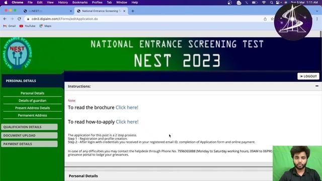 NEST 2023 Registration - Application form - NISER & CEBS смотреть онлайн