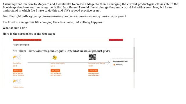 Magento: Change product-grid class to row class in Boilerplate - Bootstrap смотреть онлайн
