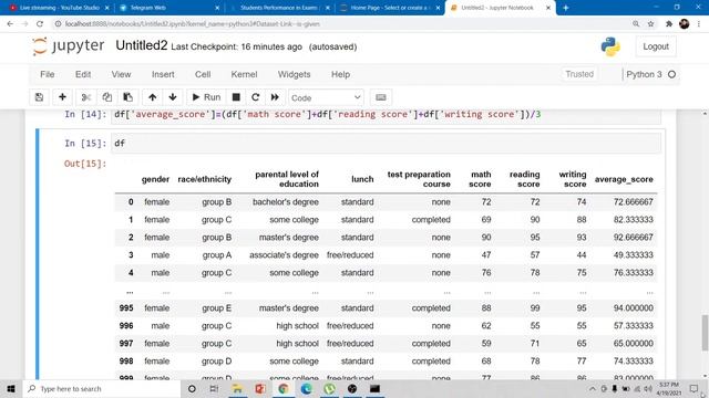 Live - Student Performance Dataset ( Beginners Level + Code ) | Kaggle Project | Scratch to end смотреть онлайн