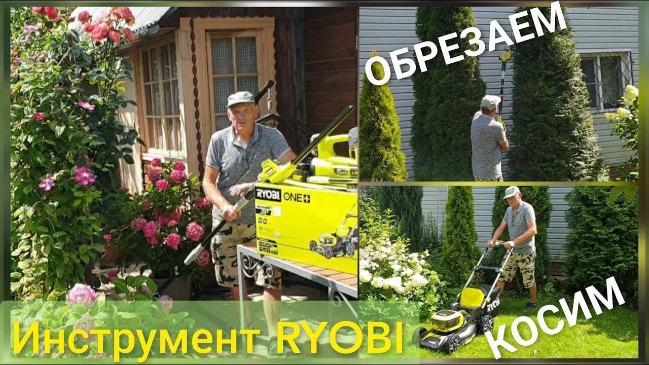 Много работы в саду ОБРЕЗАЕМ высоченные туи КОСИМ,УБИРАЕМ смотреть онлайн