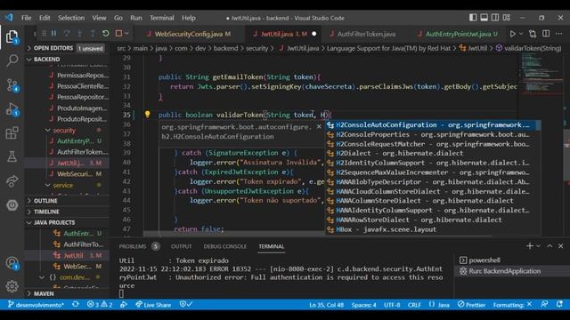 #36 DEV Loja virtual [Spring Boot, React, Next.js] Tratamento de exceção e desafio refresh token смотреть онлайн