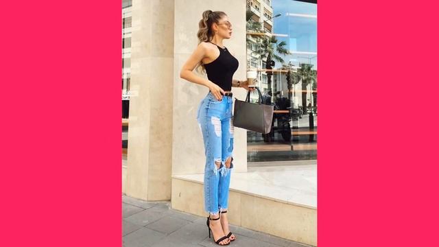 ДЖИНСЫ С ЗАВЫШЕННОЙ ТАЛИЕЙ 2020-2021:МОДНЫЕ ИДЕИ ДЛЯ РОСКОШНОГО ОБРАЗА. смотреть онлайн