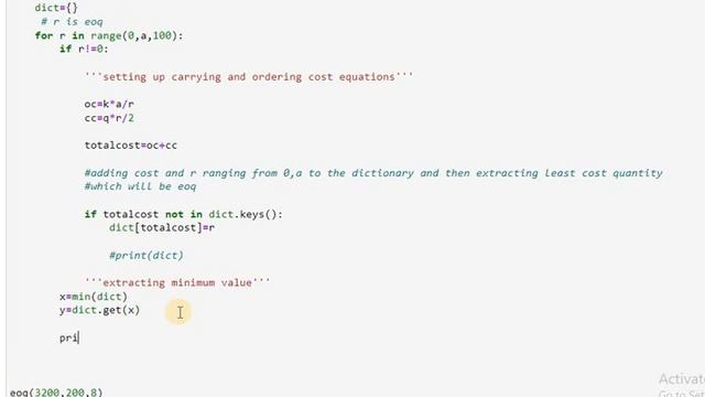 Basic Python code to find EOQ |CA INTER| смотреть онлайн