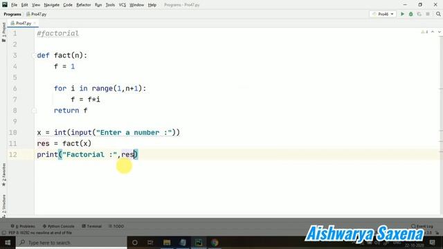 #44 - Factorial Program Using Functions - Python Programming смотреть онлайн