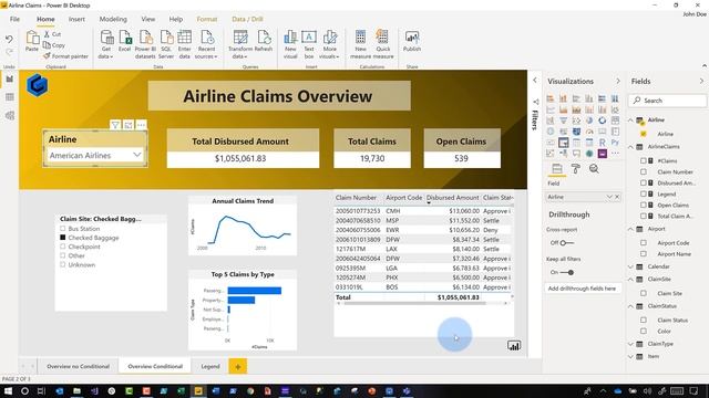 Use Conditional Formatting to format another column in Power BI смотреть онлайн