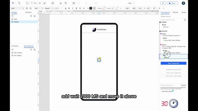 60 Seconds Axure RP 10 Case: Loading Animation смотреть онлайн