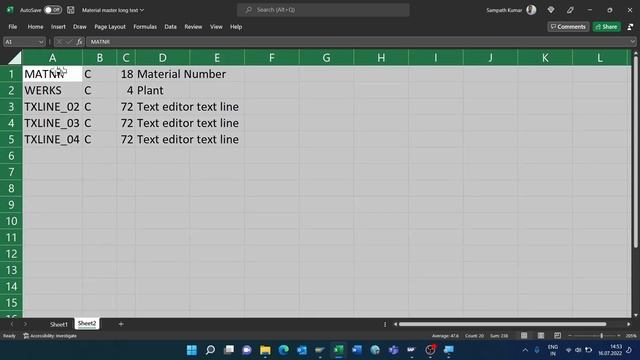 How to upload Material Master long text in mass through the LSMW Recording method смотреть онлайн