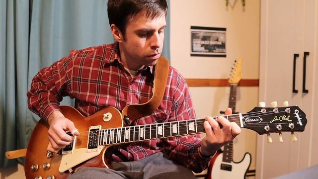 Epiphone Les Paul Classic - Clean Sound Test - Jazzy improv based on "Going Home" by Paul Yandell смотреть онлайн