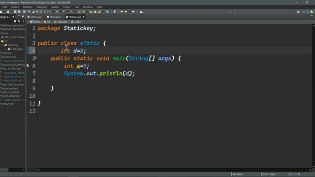 Static Key Word in JAVA смотреть онлайн