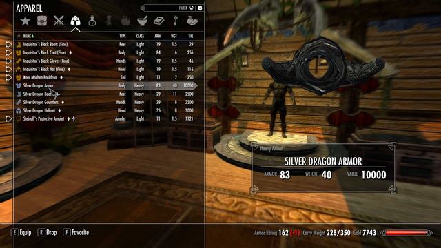 The Elder Scrolls V: Skyrim - Silver Dragon Armor Mod смотреть онлайн