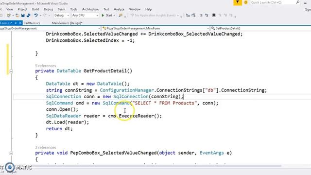 Pizza Order project in C# sql database ULearn Tutorials in Urdu Part 7 смотреть онлайн