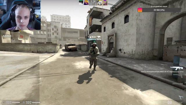 Поднимаю звание в CS-GO на вечернем стриме #csgo #gaming #stream #top смотреть онлайн