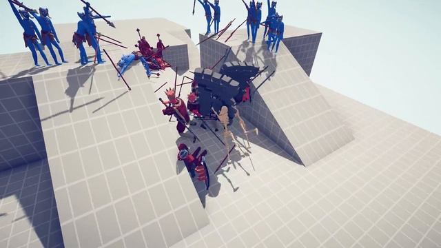 SPEAR THROWERS VS ARMY OF UNITS -TOWER DEFENSE #1 | TABS - Totally Accurate Battle Simulator смотреть онлайн