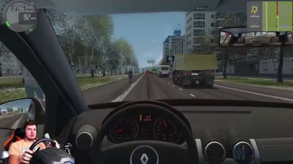 БЕШЕНЫЙ ТАКСИСТ НА НОВОМ РЕНО ЕДЕТ ПО КАЙФУ - ПАССАЖИРЫ ДОВОЛЬНЫ CITY CAR DRIVING