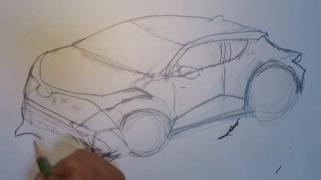TOYOTA C-HR 描いてみた смотреть онлайн